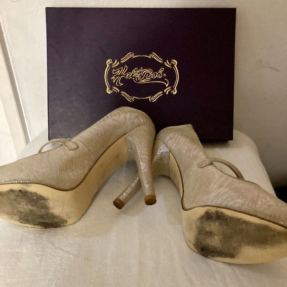 Hale Bob - Women’s, peep-toe, stilettos. Size 10. - Picture 4 of 5